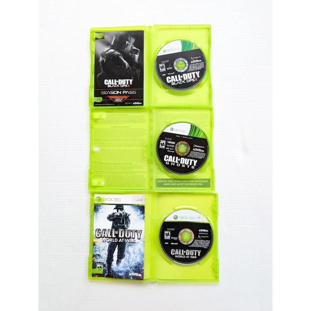 Call of Duty Game Lot of 6 Xbox 360 Modern Warfare Ghosts Black Ops Tested